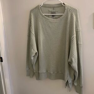 EUC LIKE NEW American Eagle “This Feels Seriously Lived-In” Shirt Small HUGE